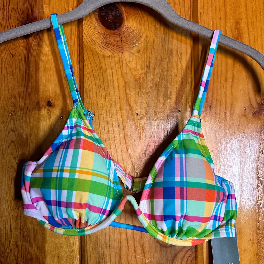 Wild Fable Plaid Underwire Bikini Top